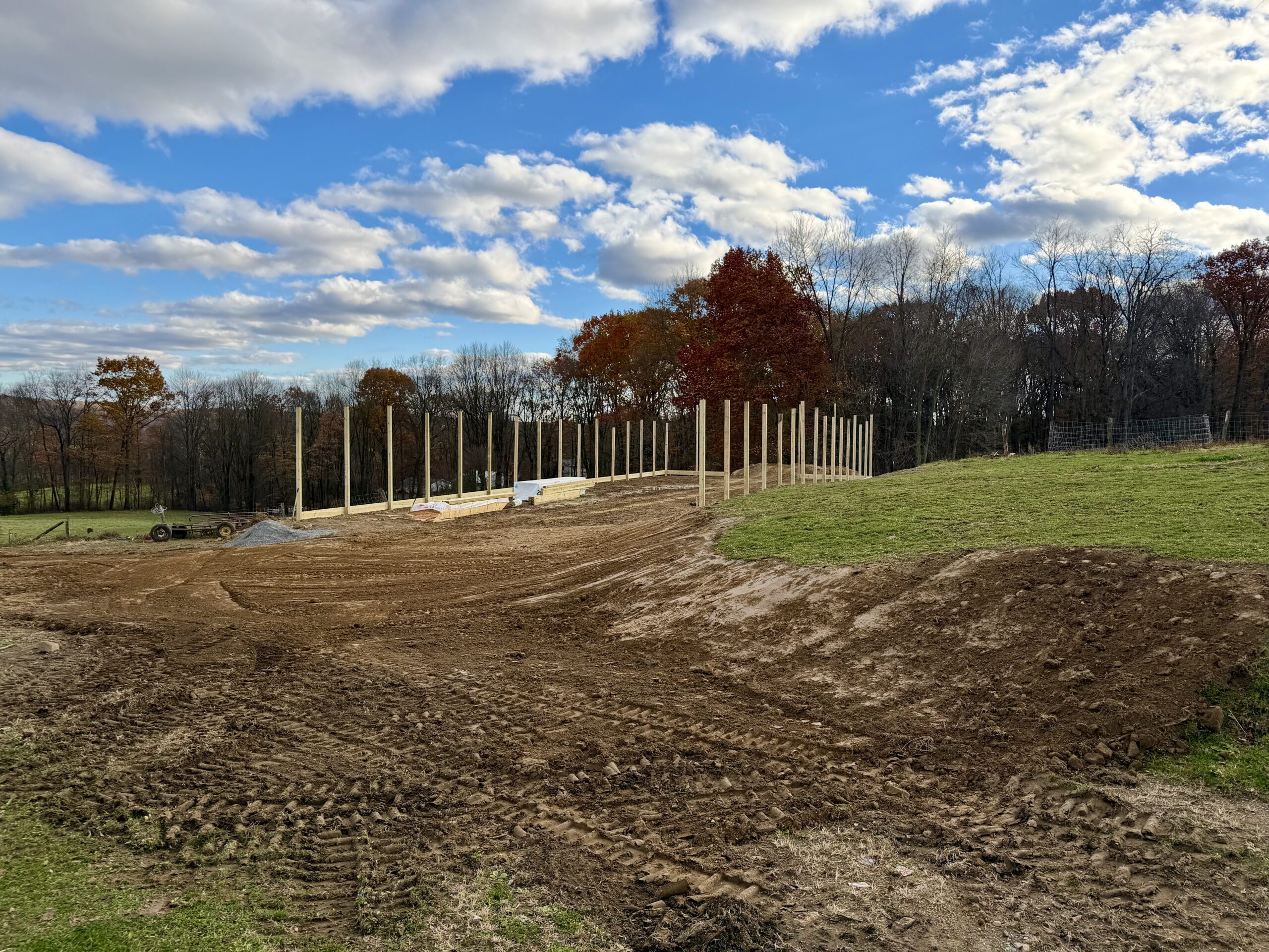 grading, Site pad preparation, building pad, new construction